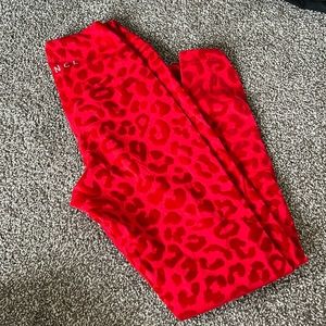 Balance Athletica Red Cheetah Leggings